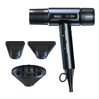 Wahl Vanquish hair dryer with magnetic diffuser and nozzles